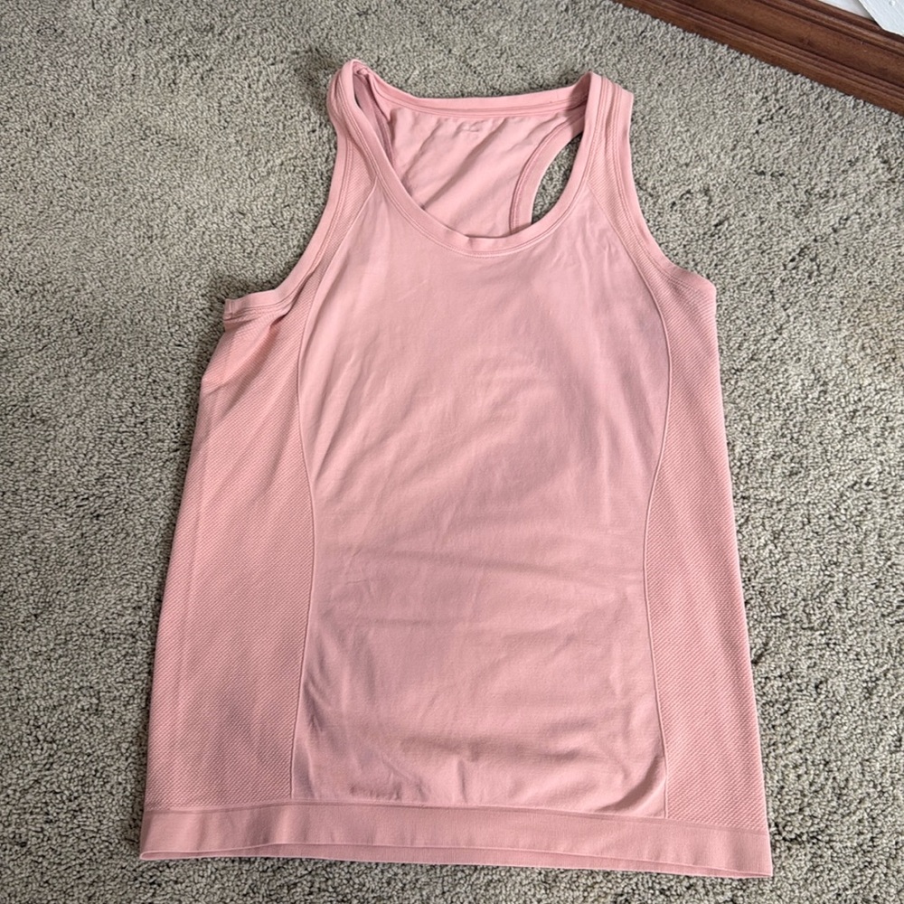 Sweaty Betty Women's Size M Bloom Pink Athlete Seamless Workout Wicking Tank Top